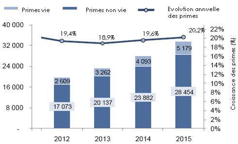 Marche assurance du Golfe : Prevision de croissance