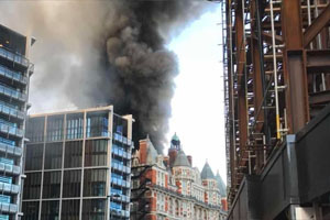 Mandarin Oriental Hotel incendie