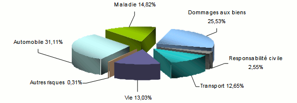 Middle East Insurance Repartition Chiffre affaires