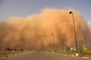 Dust storm hits Al-Qassim province in Saudi Arabia