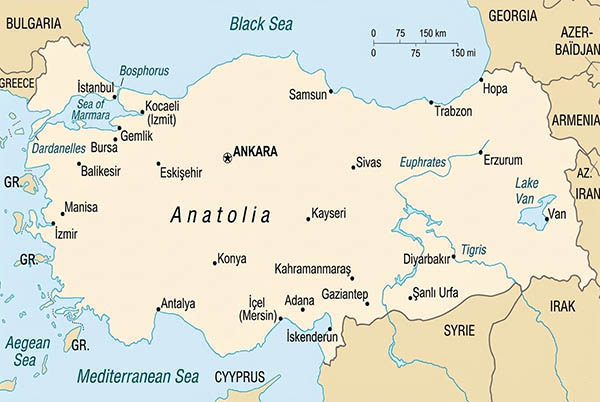 Turkey map