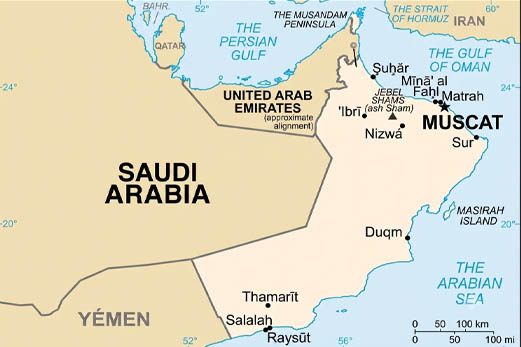 Oman map