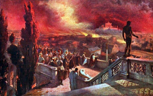 Jan Styka - Incendie Rome