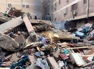 Collapse of three buildings in Egypt